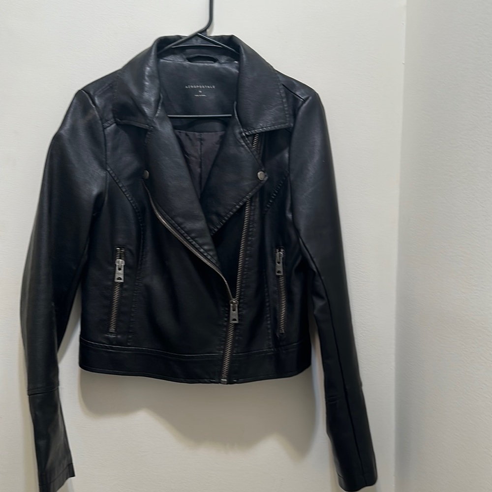 Aeropostale leather jacket